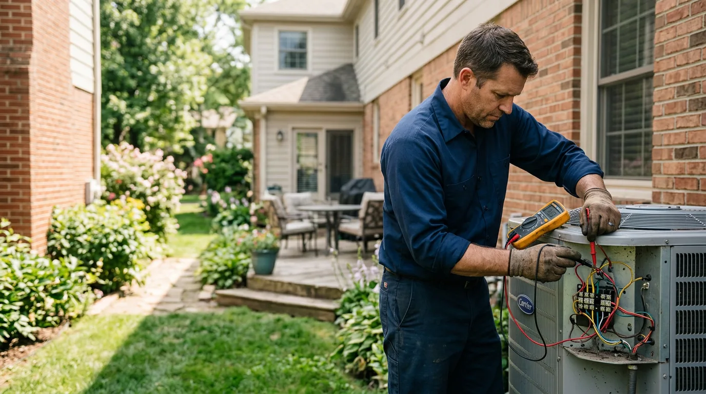 HVAC technician working near Burlington, CO